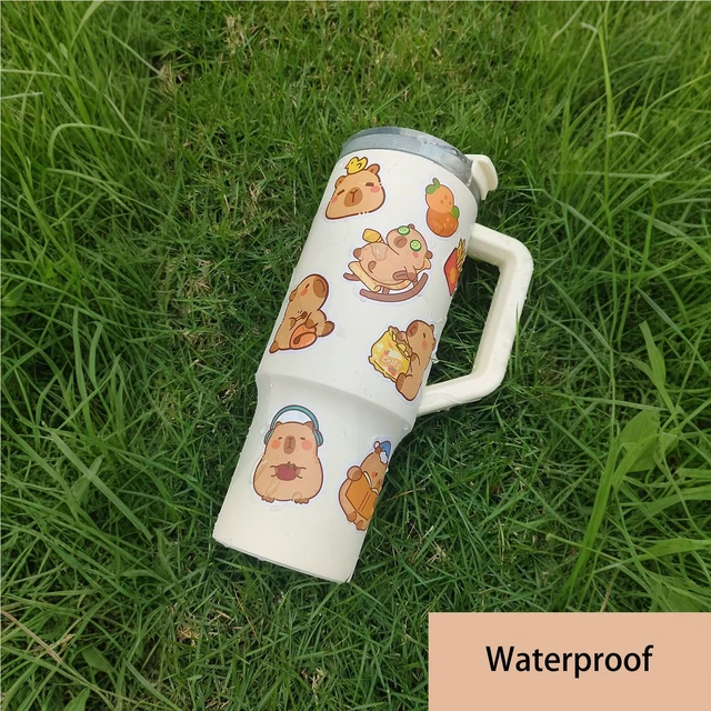 Alt view image 5 of 5 - 300PCS Capybara Stickers Waterproof,Cute Kawaii Animal Vinyl Stickers,Party Favor,Capibara Lover Birthday Gift, for Water Bottle,Scrapbook,Laptop,Classroom,Luggage,Poster,Bike