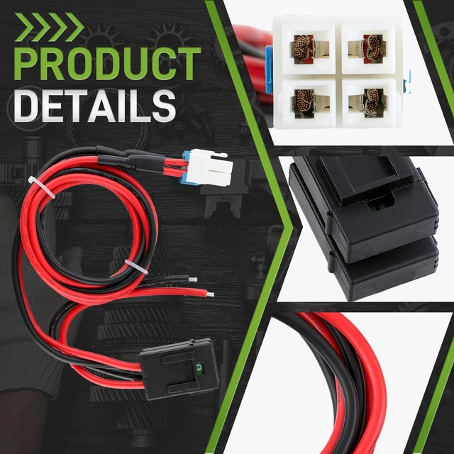 Alt view image 2 of 7 - 4Pin 12AWG 12V 3A DC Power Supply Cord Cable Short Wave Power Adapter Compatible with Yaesu FT450D FT950 FT891 FT991 FTDX1200 FTDX3000 IC7000 IC7100 IC7610 IC7300 TS480SAT TS590SG TS890s