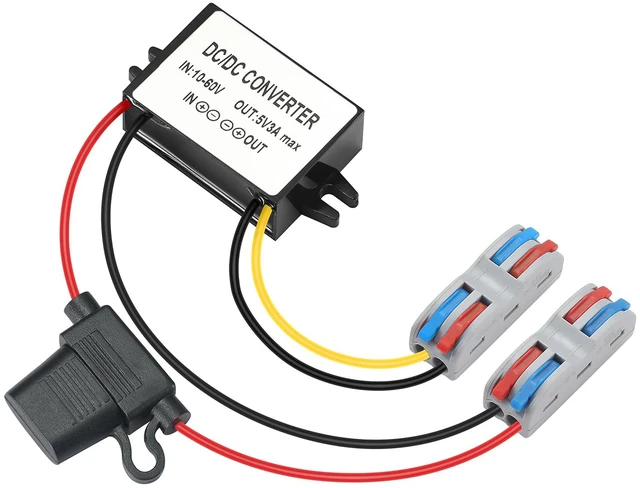 Main image of Industrial IP67 Waterproof DC-DC Converter 10-60V to 5V 3A 15W - Solar/Truck/Marine Voltage Regulator, Suitable for Harsh Environments - Dustproof/Shockproof