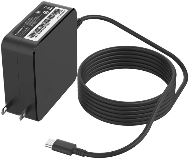 Main image of 65W USB C Laptop Charger Compatible with Lenovo Thinkpad T14 T15 Yoga ThinkBook 14 16 Chromebook Computer Type C Fast Charging Power Supply Adapter Cord