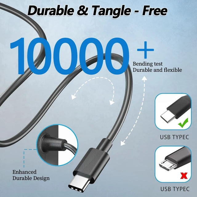 Alt view image 5 of 7 - 65W USB C Laptop Charger Compatible with Lenovo Thinkpad T14 T15 Yoga ThinkBook 14 16 Chromebook Computer Type C Fast Charging Power Supply Adapter Cord