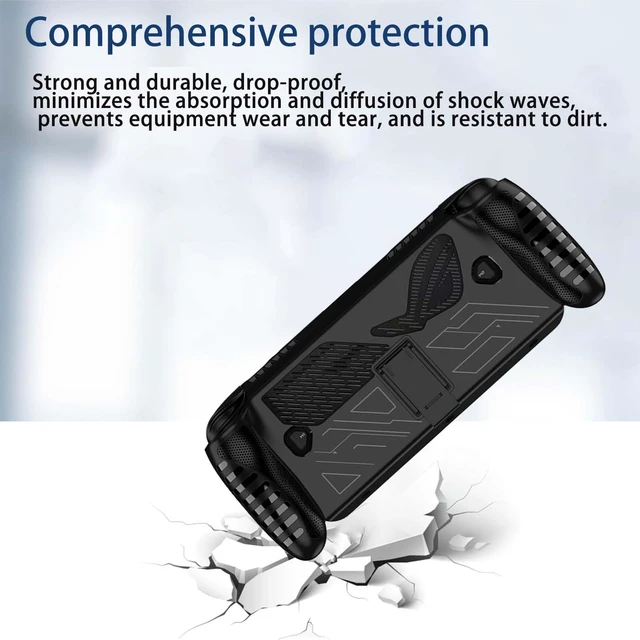 Alt view image 5 of 7 - Case for ASUS ROG Xbox Ally X(2025), Game Console Case,Anti-Drop, Anti-Scratch,Shockproof,Silicone Protective Cover for ASUS ROG Xbox Ally Handheld Video Game Console(Black)