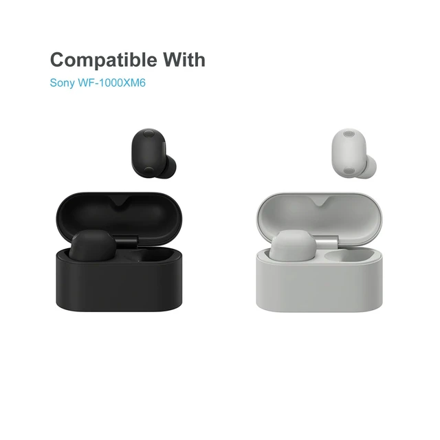 Alt view image 2 of 7 - Replacement Foam Ear Tips for Sony WF-1000XM6 Earbuds, Black Memory Foam Tips with Dust Mesh, Skin-friendly, Comfort Fit, 3 Pairs (S/M/L)