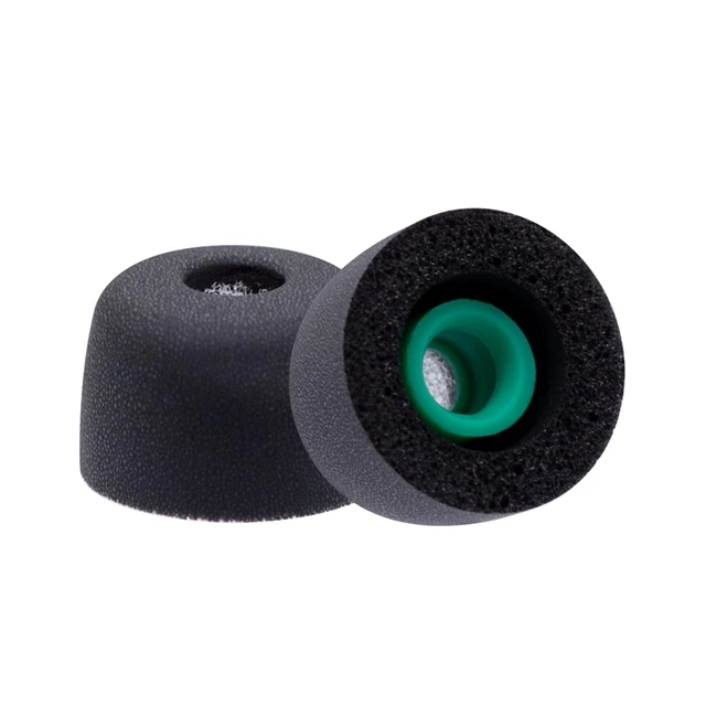 Alt view image 3 of 7 - Replacement Foam Ear Tips for Sony WF-1000XM6 Earbuds, Black Memory Foam Tips with Dust Mesh, Skin-friendly, Comfort Fit, 3 Pairs (S/M/L)