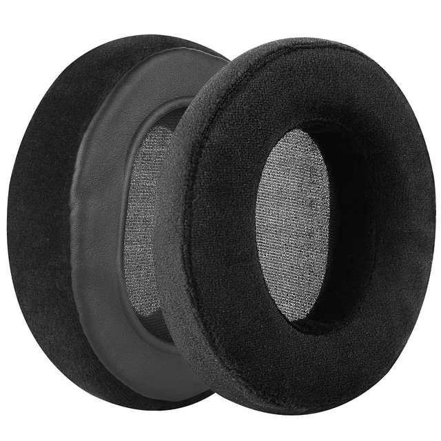 Alt view image 2 of 7 - Comfort Velour Replacement Ear Pads Compatible with Skullcandy Hesh, Hesh 2, Hesh 2 Wireless Headphones, Memory Foam Ear Cushions with Installation Video (Black)