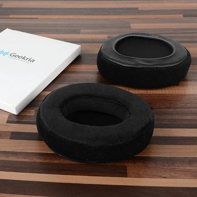 Alt view image 4 of 7 - Comfort Velour Replacement Ear Pads Compatible with Skullcandy Hesh, Hesh 2, Hesh 2 Wireless Headphones, Memory Foam Ear Cushions with Installation Video (Black)