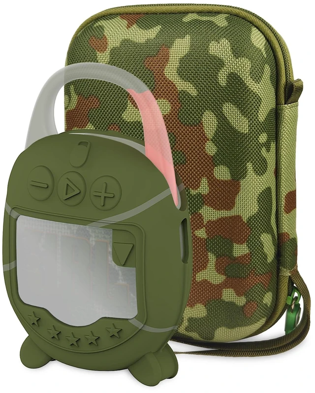 Main image of Protective Case for JBL Clip 5 Portable Bluetooth Speaker Hard Carrying Case and Silicone Cover for CLIP 5 Speaker, Stand Up Holder and Carrier (Squad Case)