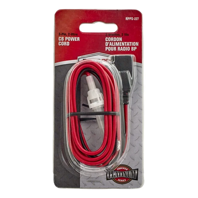 Alt view image 5 of 6 - 3 Pin 2 Wire CB Radio Fused Power Cable