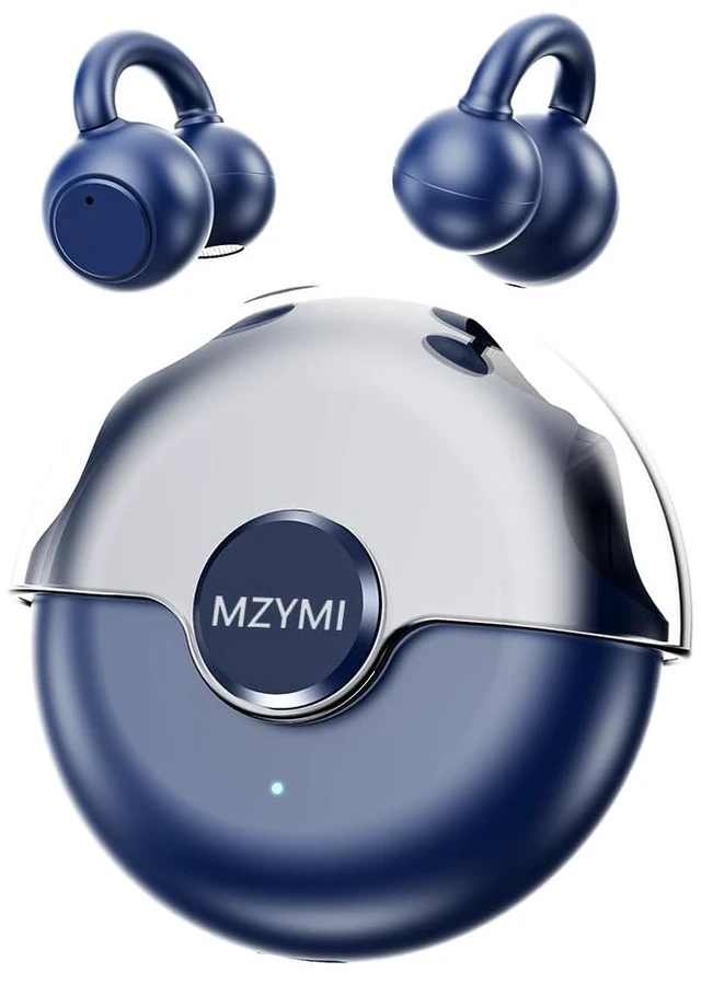 Main image of Open Ear Earbuds, Bluetooth Clip On Headphones for Sports (Dark Blue)