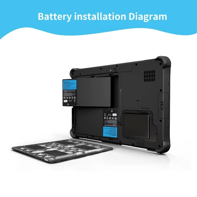 Alt view image 4 of 7 - 24Wh BP3S1P2160-S Tablet Battery for GETAC F110, 11.4V Also Replaces BP3S1P2160 441857100001 3ICP6/51/61 Bateria 2160mAh Premium Grade A Li-Polymer cells