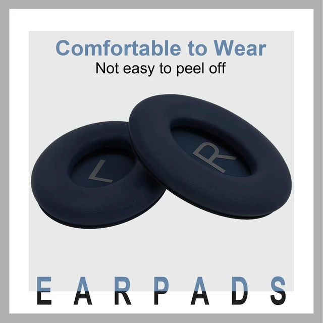 Alt view image 2 of 7 - Replacement Ear Pads for Bose QC45, Pads for Bose QuietComfort 45 /QuietComfort SE/Quiet Comfort Wireless Over-Ear Headphones, Blue