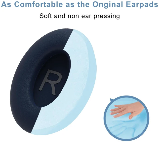 Alt view image 7 of 7 - Replacement Ear Pads for Bose QC45, Pads for Bose QuietComfort 45 /QuietComfort SE/Quiet Comfort Wireless Over-Ear Headphones, Blue