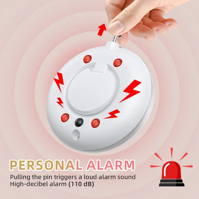 Alt view image 2 of 7 - Smart Infrared Detection for Various Cameras, Intrusion Prevention Guard Multi-Functional Personal Safety Alarm, Loud 110 dB Safety Keychain for Women, Seniors, College Girls