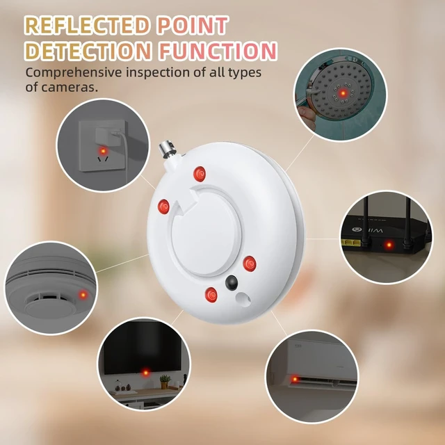 Alt view image 5 of 7 - Smart Infrared Detection for Various Cameras, Intrusion Prevention Guard Multi-Functional Personal Safety Alarm, Loud 110 dB Safety Keychain for Women, Seniors, College Girls