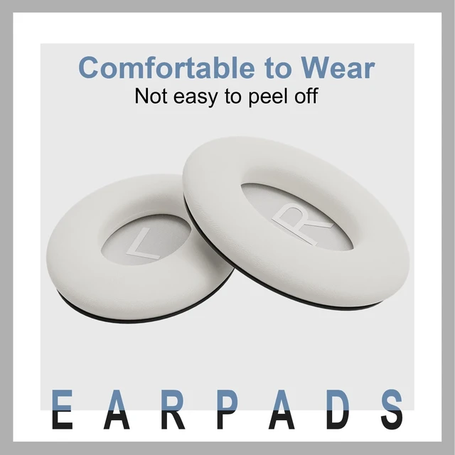 Alt view image 2 of 7 - Replacement Ear Pads for Bose QC45, EarPads for Bose QuietComfort 45 /QuietComfort SE/Quiet Comfort Wireless Over-Ear Headphones, White Smoke