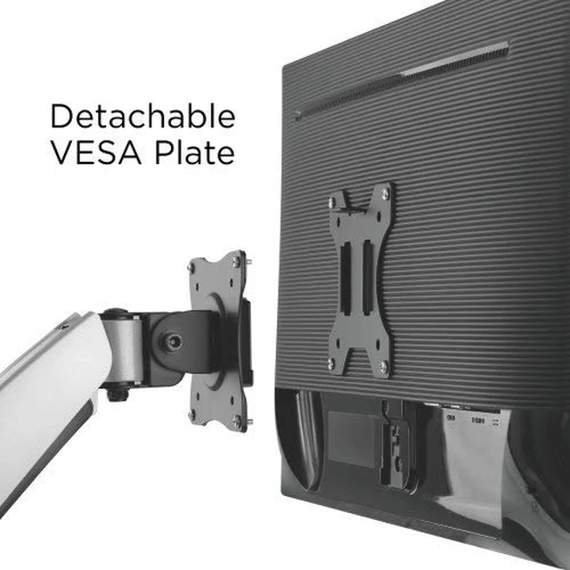Alt view image 2 of 2 - MP-XMA-03 Adapter VESA Quick Release Bracket Kit Stand Attachment and Wall Removable VESA Plate for Easy LCD Monitor and TV Screen Mounting (Quick Release Adapter)