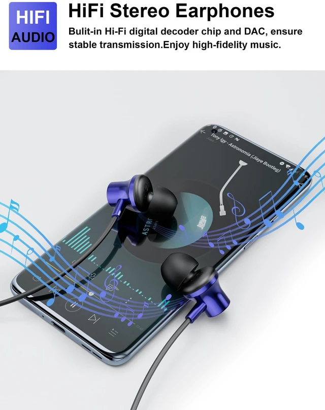 Alt view image 3 of 7 - USB C Headphone with Mic Magnetic Wired Earbuds for Samsung/iPhone USB Type C Earphones with Mic Noise Isolation HiFi Stereo Headset for iPhone Duo 17 18 Pro Max/Galaxy S26 S25 Ultra S24 Plus