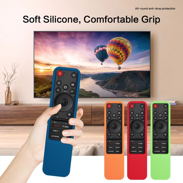 Alt view image 4 of 7 - Silicone Cover for LG MR25GA/MR26GA Remote with Lanyard, Blue Precision-fit silicone case for LG MR25GA/MR26GA. Cutouts ensure full access to all buttons, ports & center controls