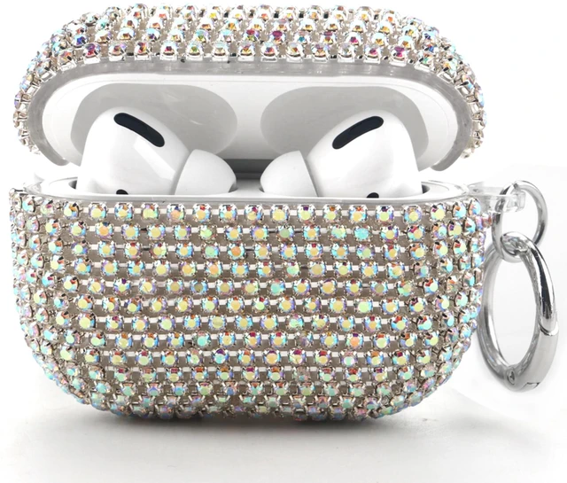 Main image of Bling Case Compatible with AirPods Pro 2nd / 1st Generation, Sparkling Diamond Case for AirPods Pro 2 Case Bling Rhinestones Case for Women, Shockproof Protective Cute Cover with Keychain (Colorful)