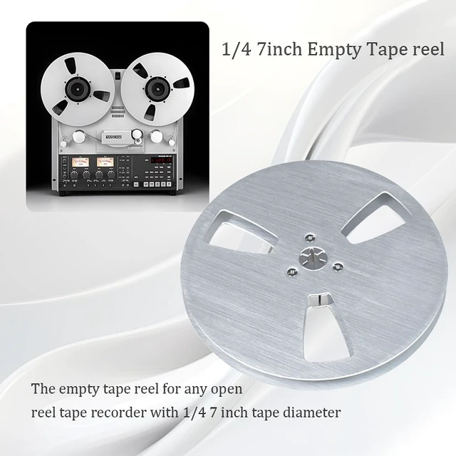 Alt view image 2 of 6 - 1/4 7 Inch Empty Tape Reel Aluminum Alloy Universal Open Reel Sound Tape Empty Reel for Reel to Reel for TEAC/ReVox Studer (Sliver)