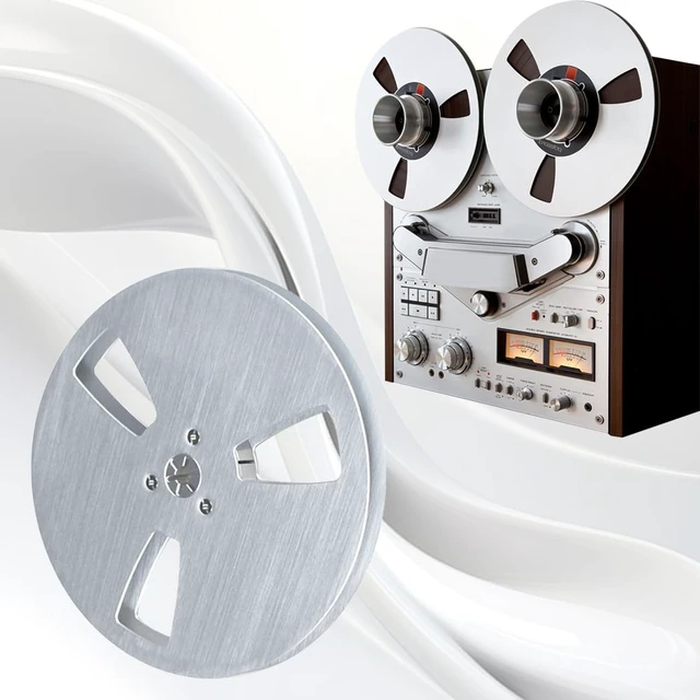 Alt view image 4 of 6 - 1/4 7 Inch Empty Tape Reel Aluminum Alloy Universal Open Reel Sound Tape Empty Reel for Reel to Reel for TEAC/ReVox Studer (Sliver)