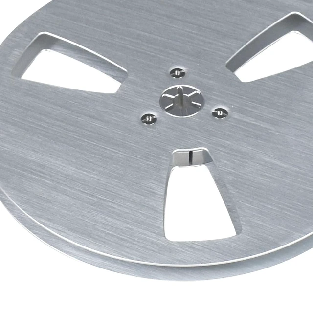 Alt view image 5 of 6 - 1/4 7 Inch Empty Tape Reel Aluminum Alloy Universal Open Reel Sound Tape Empty Reel for Reel to Reel for TEAC/ReVox Studer (Sliver)