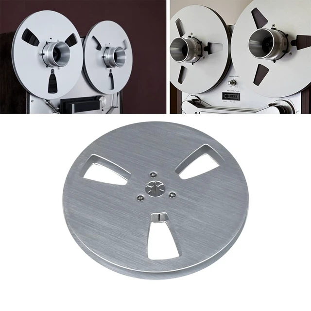 Alt view image 6 of 6 - 1/4 7 Inch Empty Tape Reel Aluminum Alloy Universal Open Reel Sound Tape Empty Reel for Reel to Reel for TEAC/ReVox Studer (Sliver)