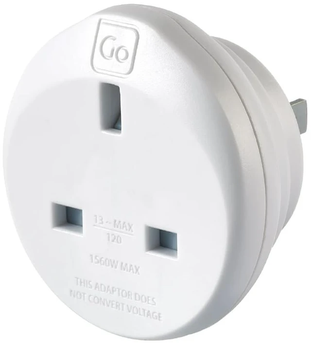 Main image of UK to US Plug Adapter, Travel Adapter Earthed Adapter for Small Electrical Devices, Travel Essentials for UK Travelers to North America