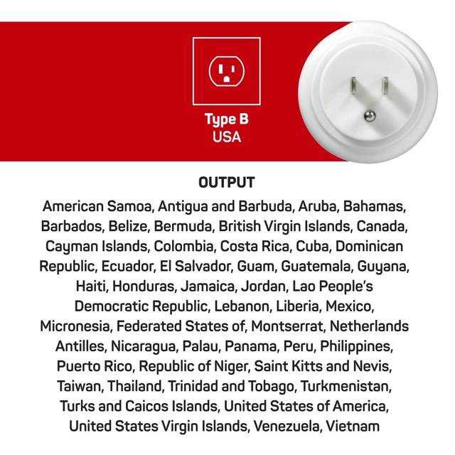 Alt view image 5 of 5 - UK to US Plug Adapter, Travel Adapter Earthed Adapter for Small Electrical Devices, Travel Essentials for UK Travelers to North America