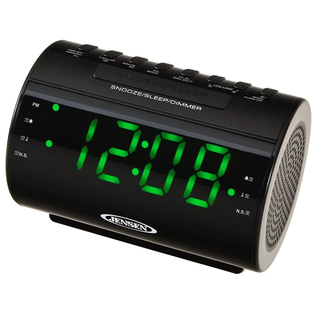 Alt view image 2 of 4 - JCR-210 AM/FM Dual-Alarm Clock Radio