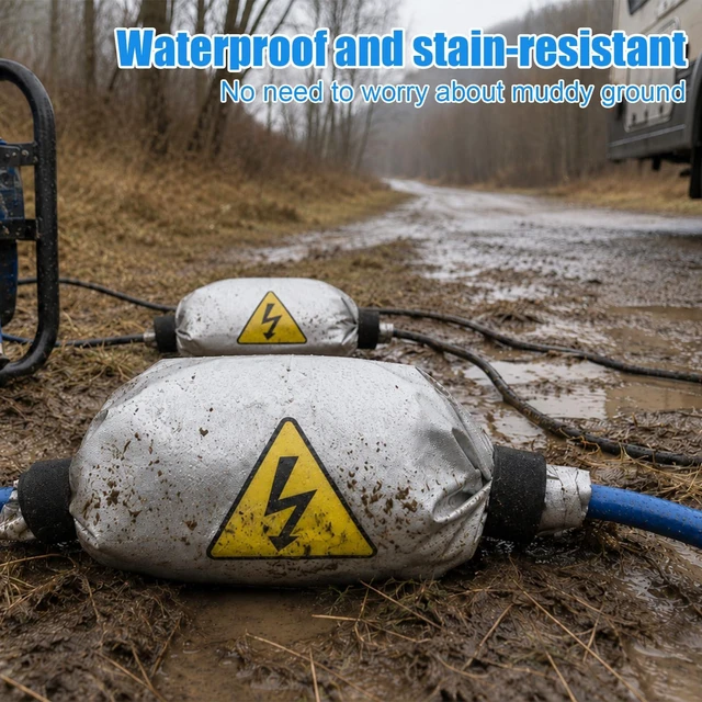 Alt view image 5 of 7 - 3Pcs Waterproof Extension Cord Cover for RV Outdoor, S/M/L Weatherproof Extension Cord Connection Cover Plug Protector Shields from Rain Snow Dirt Sun for Generator Lawn Garden