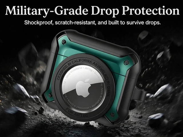 Alt view image 3 of 7 - for AirPods Pro 2 Case Hard Compatible with AirPods Pro 2nd/1st Generation Case with Air-tag Cute 2 in 1 Air-tag and Airpod Pro Cases for Airpod Pro 2/1 for Man Women(Green)