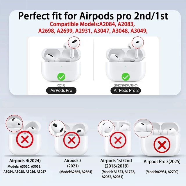 Alt view image 5 of 7 - for AirPods Pro 2 Case Hard Compatible with AirPods Pro 2nd/1st Generation Case with Air-tag Cute 2 in 1 Air-tag and Airpod Pro Cases for Airpod Pro 2/1 for Man Women(Brown)