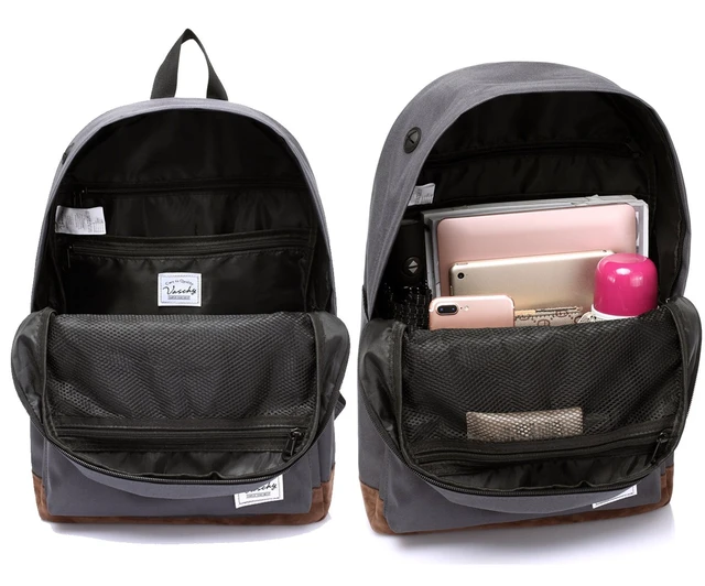 Alt view image 5 of 7 - Backpack for Men Women, Classic Water-resistant Lightweight Travel School Backpack Casual Daypack