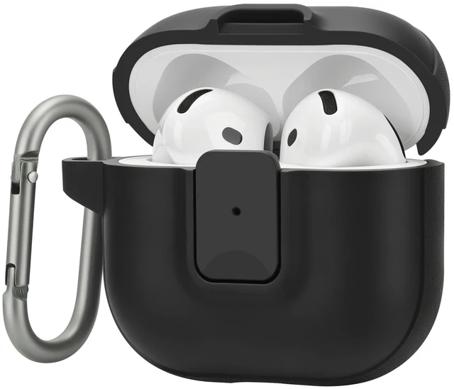 Main image of Case for AirPods 5/4 (2026/2024) with Security Locking, Black for Apple AirPod 5/AirPod 4 Case with Security Locking, Compatible with MagSafe, Full Rugged Protective Cover