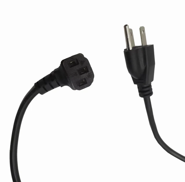 Alt view image 2 of 5 - 3 Prong Female Coiled Spiral Power Cable,3 Prong AC Power Cord Cable 2.5m/8FT 18AWG Connector Plug Wire,Suitable for TV, Computer, Printer, Radio, Monitor Laptop, etc (Black UP Angle)