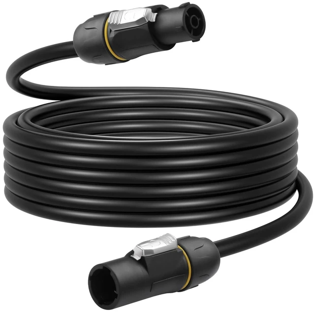 Main image of PowerCON True1 Male to Female Extension Cable, 14AWG Professional Waterproof Locking PowerCon Connector for Outdoor Stage Light Series LED Screen/Stage Light/Speaker - 2M / 6.6FT