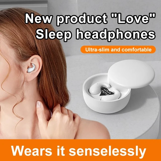 Alt view image 5 of 7 - Mini Invisible Earbuds Bluetooth 5.4,Sleep Earbuds for Side Sleepers, Mini Noise Blocking Sleep Earphones,Sleep Friendly Side Sleeping Earphones, for Work (White)