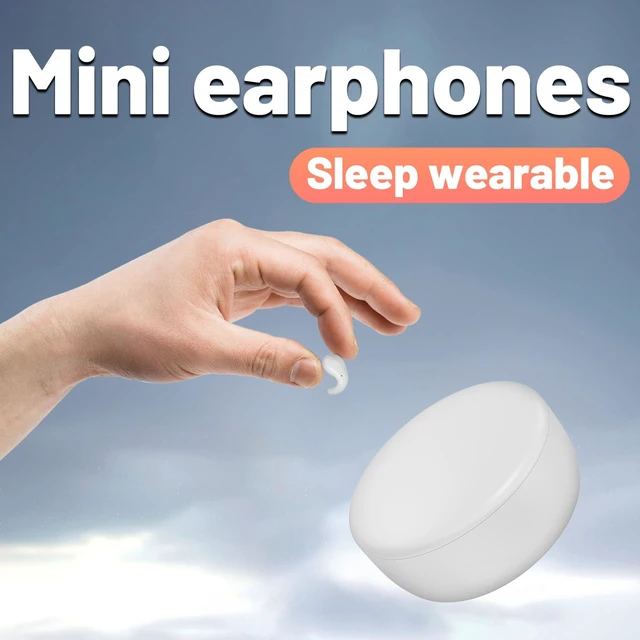 Alt view image 7 of 7 - Mini Invisible Earbuds Bluetooth 5.4,Sleep Earbuds for Side Sleepers, Mini Noise Blocking Sleep Earphones,Sleep Friendly Side Sleeping Earphones, for Work (White)