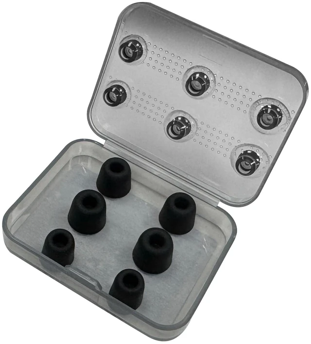 Main image of CS02 Memory Foam Earbud Tips Soft & Bouncy, Premium Replacement Foam Tips (3 Pairs) + Liquid Silicone Ear Tips (3 Pairs), S/M/L Noise-Isolating Eartips for in-Ear Earphones(6 Pairs)