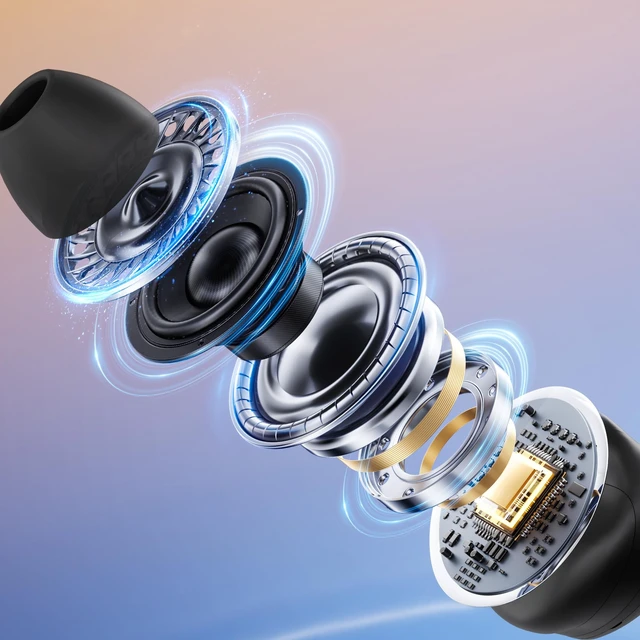 Alt view image 2 of 7 - True Wireless Earbuds, Charging Case Bluetooth Headphones, Automatic Pair Portable Wireless Ear Buds, Wireless Bluetooth Earbuds, up to 40-HR Play, Compatible w/Siri, Google