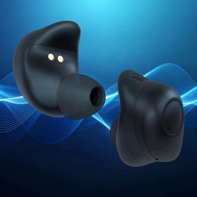 Alt view image 7 of 7 - True Wireless Earbuds, Charging Case Bluetooth Headphones, Automatic Pair Portable Wireless Ear Buds, Wireless Bluetooth Earbuds, up to 40-HR Play, Compatible w/Siri, Google
