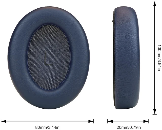 Alt view image 6 of 7 - Replacement Earpads for 1MORE SonoFlow,SonoFlow SE Active Noise Cancelling Headphones,Ear Pads Cushions with Noise Isolation Memory Foam,Soft Protein Leather(Blue)