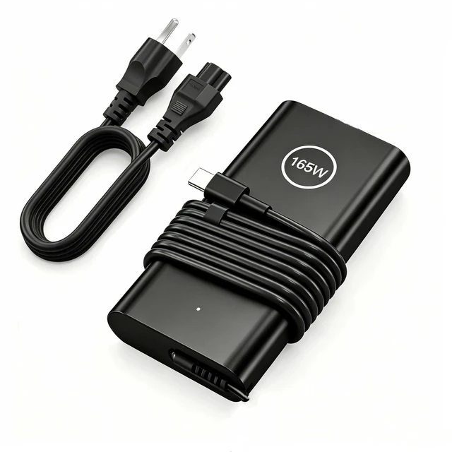 Main image of 165W GaN USB C Type-C AC Charger for Dell Pro Max 16 18 Plus 16 Premium Precision 5680 5690 HA165PM210 DA165PM210 LA165PM210 Laptop Power Supply Cord