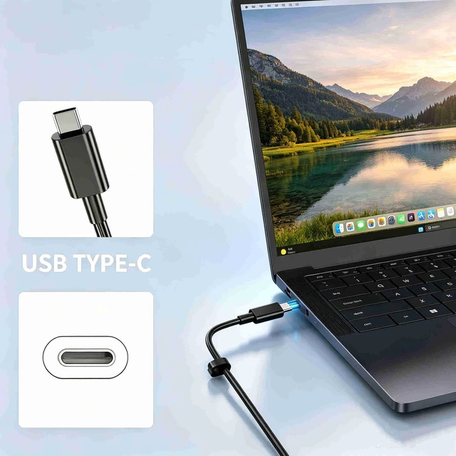 Alt view image 2 of 7 - 165W GaN USB C Type-C AC Charger for Dell Pro Max 16 18 Plus 16 Premium Precision 5680 5690 HA165PM210 DA165PM210 LA165PM210 Laptop Power Supply Cord