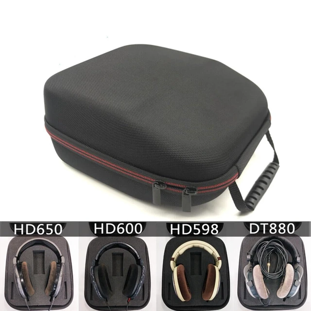 Alt view image 6 of 6 - HD660s Headphone Case for Sennheiser HD660s 650 600 599 598 CS Headset Case Travel Bag/Headphone Carrying Case/Storage Bag (PU)