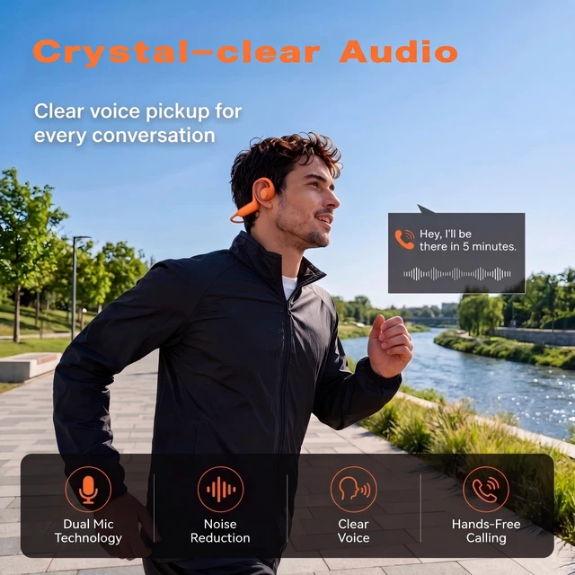 Alt view image 2 of 7 - Bone Conduction Headphones with Camera,Comfort Fit,Hands-Free POV Camera AI Translation Headphones,Open Ear Wireless Headphones with Hi-Fi Sound,Camera Headphones for Travel,Cycling,Running