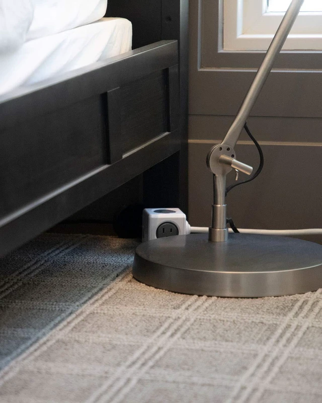 Alt view image 7 of 7 - PowerCube Extended 4 Outlets 2USB, 5ft Power Strip Surge Protector 1875W 15A 125V 14AWG, No Blockage, Mounting Dock, Heavy Duty Travel Home Office Dorm Cruise Compact Space Saving, ETL