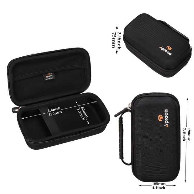 Alt view image 6 of 7 - Case Compatible with BESTEK 250W Power Converter / 220v to 110v Voltage Converter, Portable Storage Bag for Accessories (Black)