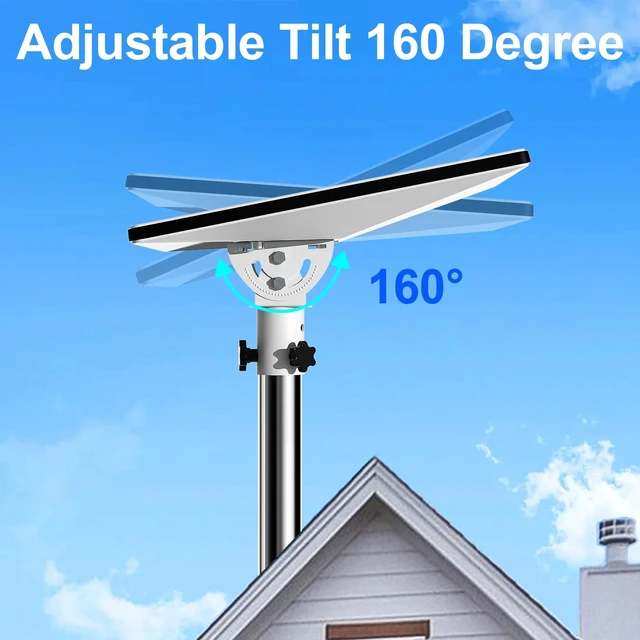 Alt view image 3 of 7 - Pipe Adapter for Starlink Mini Mini X, Fits 1-1.38 in Pole Mount Pole Adapter with Aluminum Alloy Plate, Painted Iron Shaft, 160° Tilt, 360° Rotation Compatible with Starlink Mini Mini Dish